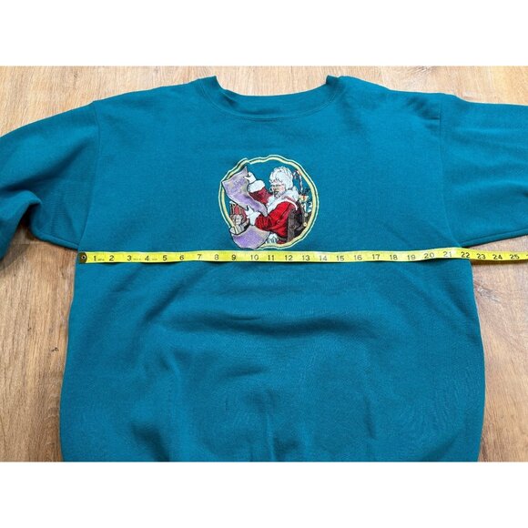Vintage 90s Baggy Christmas Crew Neck Ugly Sweater Mrs. Claus XL Ugly - Picture 8 of 9